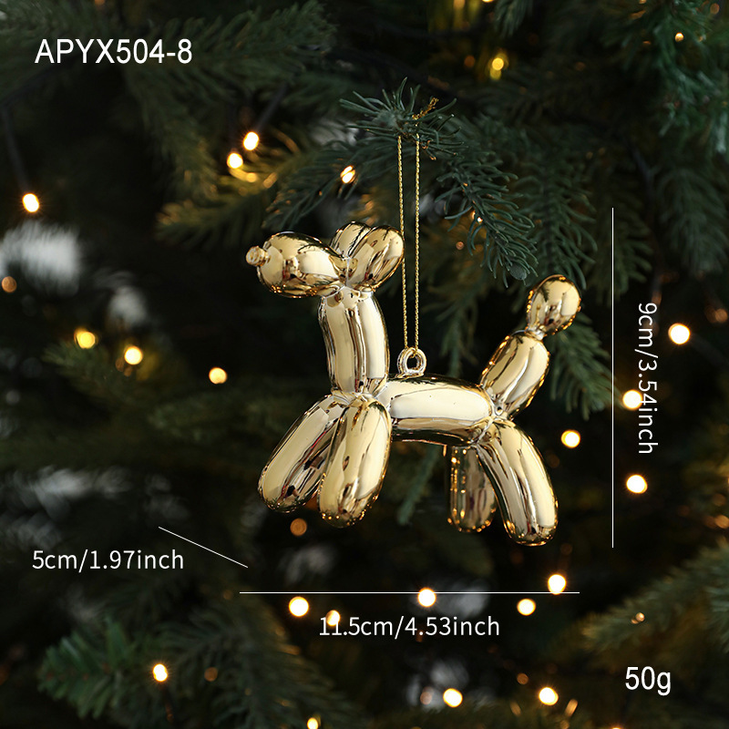 新しいゴールデン粘着粉末光沢のあるプラスチックインペンダントカラーパウダー漫画ペンダントクリスマスツリーウィンドウ装飾|undefined