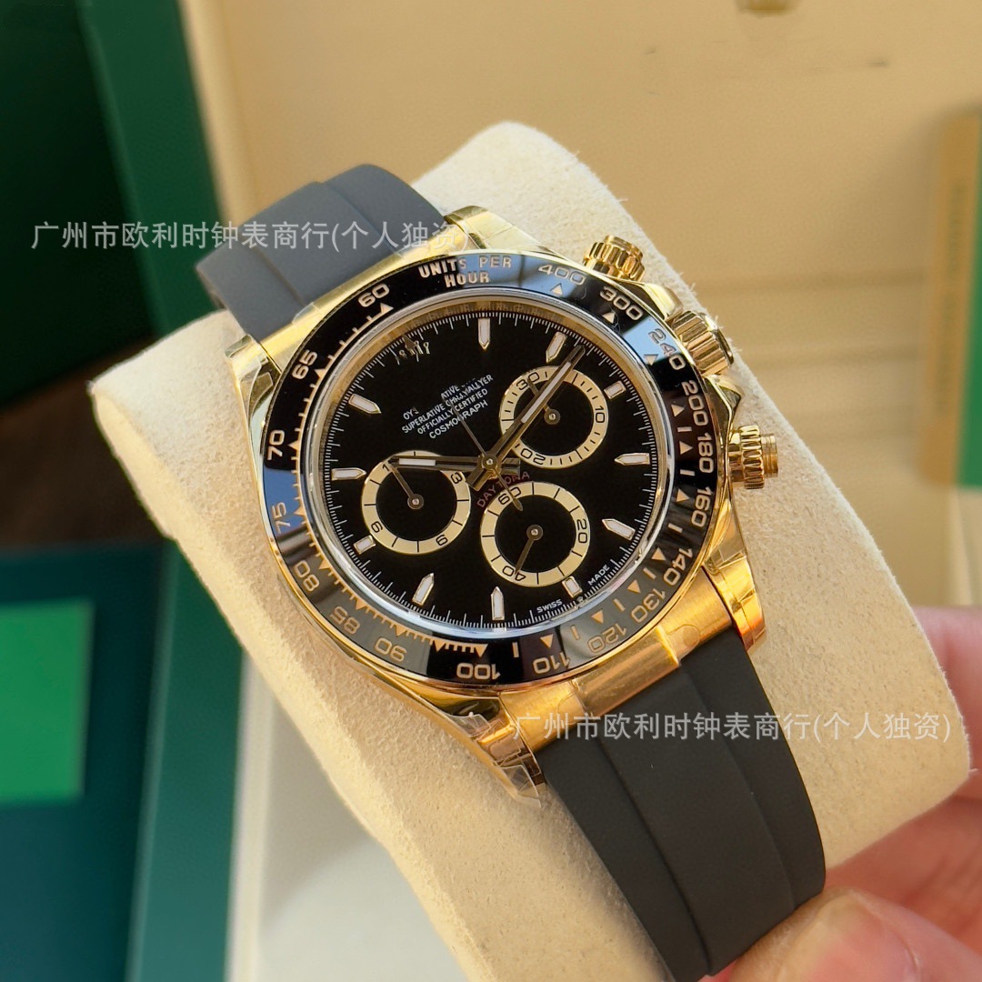 C Factory Rolex Cosmograph Daytona Men's Watch Panda Daytona Gold Automatic Mechanical Men's Watch 40mm Men's Watch