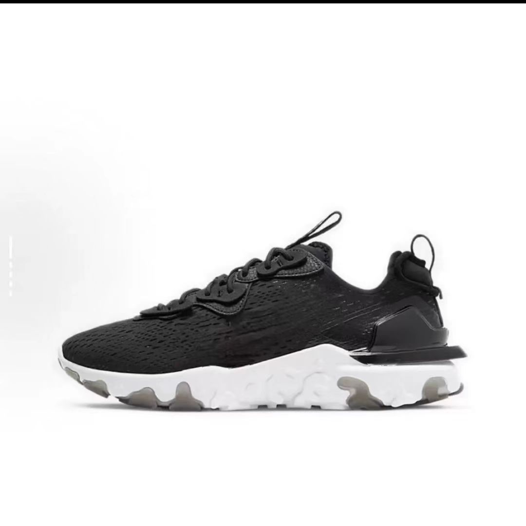 Other Wave-Pattern Running Shoes Low Black White
