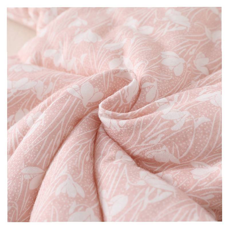 小树叶夹棉封裆连体