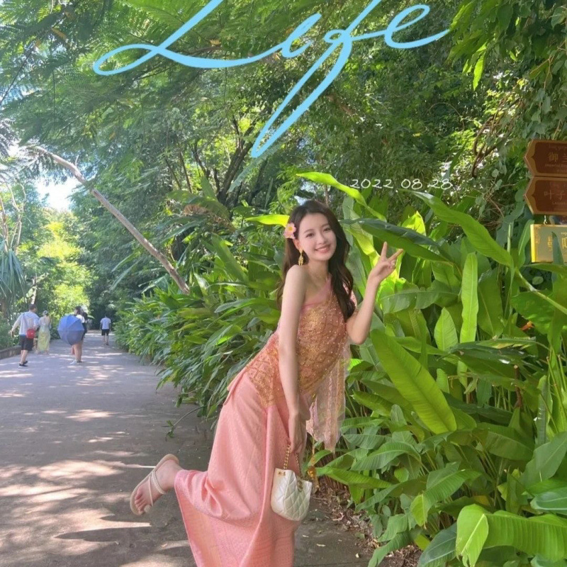 1호 브라랩 + 스커트 + 숄 프랜지파니 머리핀 포함