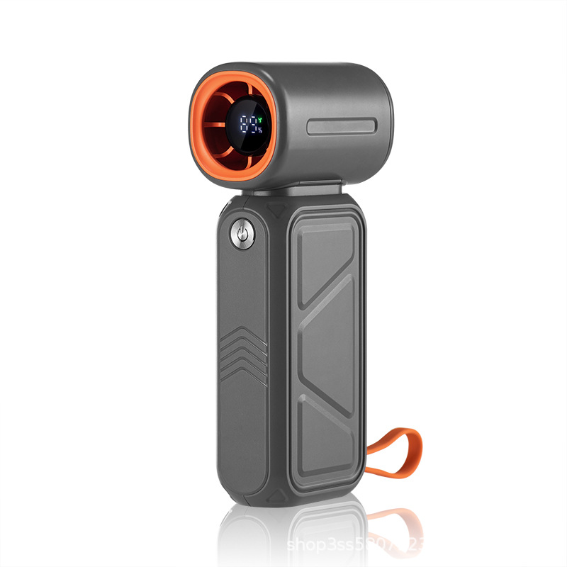 Ventilador de alta velocidad transfronterizo 2025 para uso en exteriores e interiores, ventilador de mano, mini ventilador portátil, logotipo personalizable, dropshipping disponible.