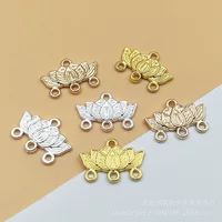 Diy аксессуары мульти-подвесной пористый соединительный кулон лотос кисточки ручной работы Материал древний стиль Hanfu головной убор соединительный элемент