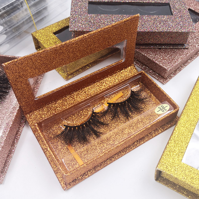 Colorful Rectangular Window Magnetic False Eyelash Fine Mounting Box Wholesale display picture 2