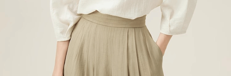 Áo sơ mi linen nữ tay lửng dáng rộng phong cách Pháp — Màu trắng nhạt chi tiết 40