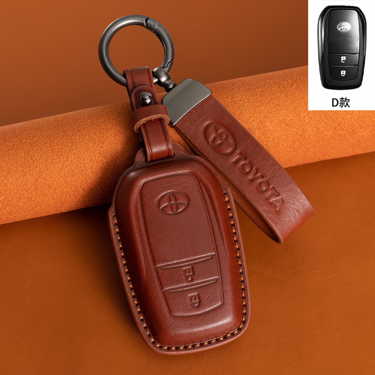 D타입 - 다크브라운 [가죽로프]