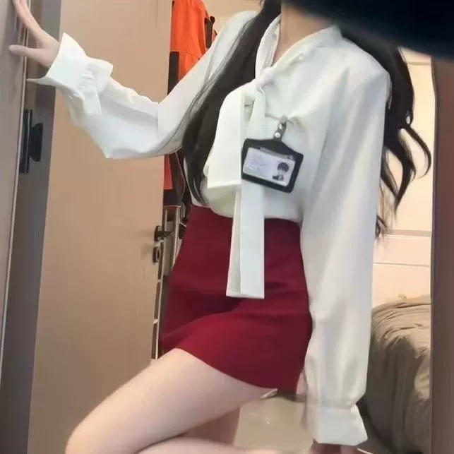 Милая рубашка во французском стиле, женский весенний новый свободный универсальный топ с длинными рукавами и бантом для поездок на работу