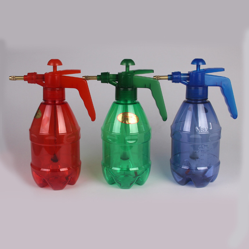 Large capacity 1.2L watering can, gardening tool, colorful watering can, water spray kettle, air pressure watering pot, water spray bottle