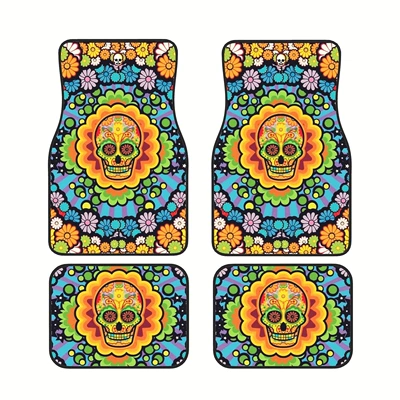 generation of hair, Avtomobil döşəmə paspasları - halloween-car-floor-mats-2-33444468cm-two-pairs-four-pieces-in-total