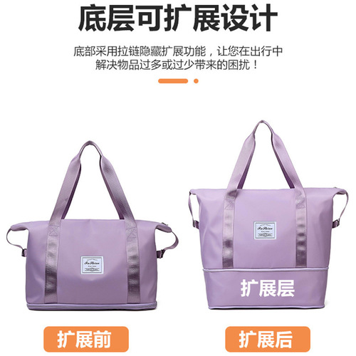 Yoga fitness bag large capacity outdoor travel bag with printable LOGO dry and wet separation sports portable shoulder bag wholesale