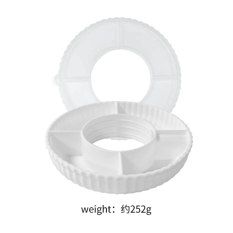 Snack Platter (Stanley cup compatible) 200×45 mm, 6-compartment, color variants, without lid