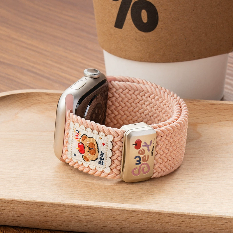 Медвежья подвеска на магнитном браслете для часов Apple Apple watch ремешок iwatch