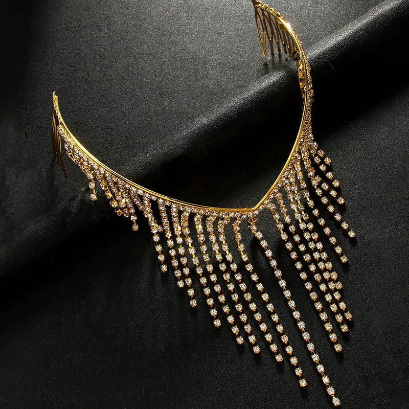 Ventas transfronterizas calientes de diamante bordilla de cabello de la mujer de hadas moda universal accesorios para el cabello de citas diarias gorras