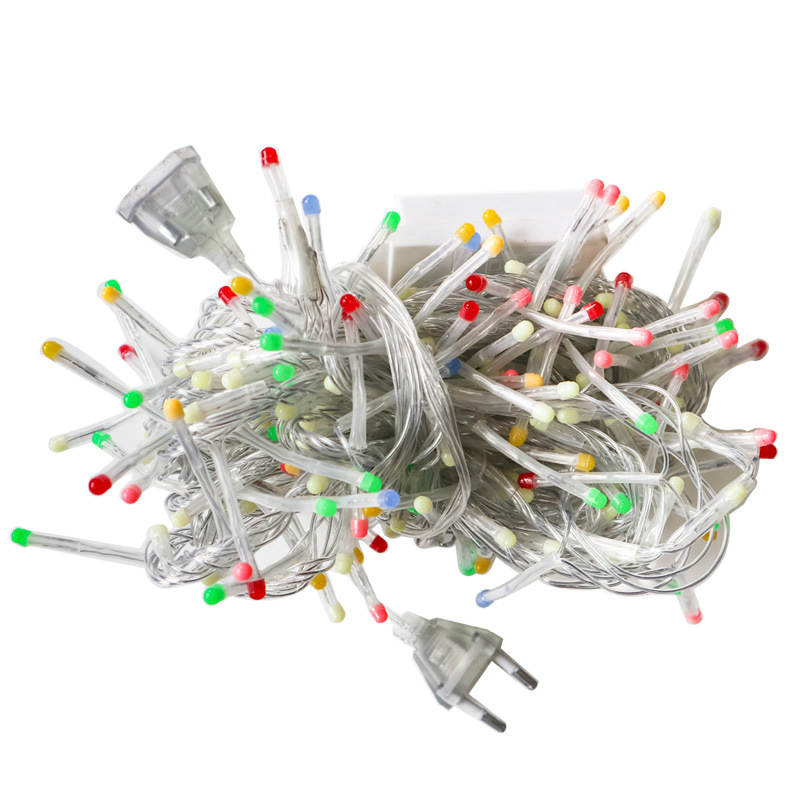 LED flujo de lámpara de luz de color de vacaciones lámpara de lámpara de luz intermitente impermeable lámpara de Navidad cálida estrella de boda lámpara de decoración