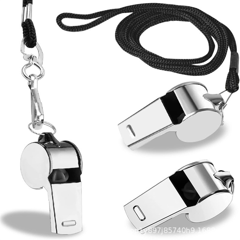 Manufacturer Wholesale Genuine Stainless Steel Whistles, High-Pitched Whistles, Outdoor Survival Neck Whistles, Referee Whistles for Sports Events