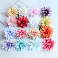 仿真花头小丽花婚庆花墙装饰花朵 DIY手工材料帽花服装辅料批发