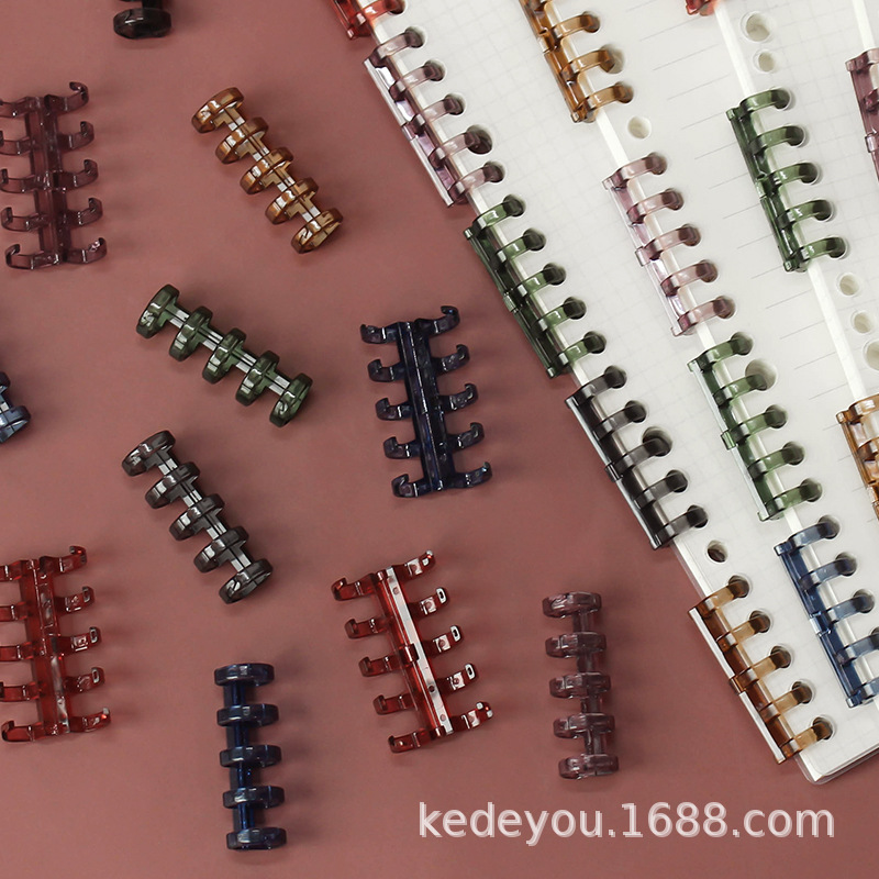 Kedetú 5-agujero anillo de la hoja suelta-Anillo de unión de cinco agujeros de plástico de hoja suelta-clip de la tira de la hoja