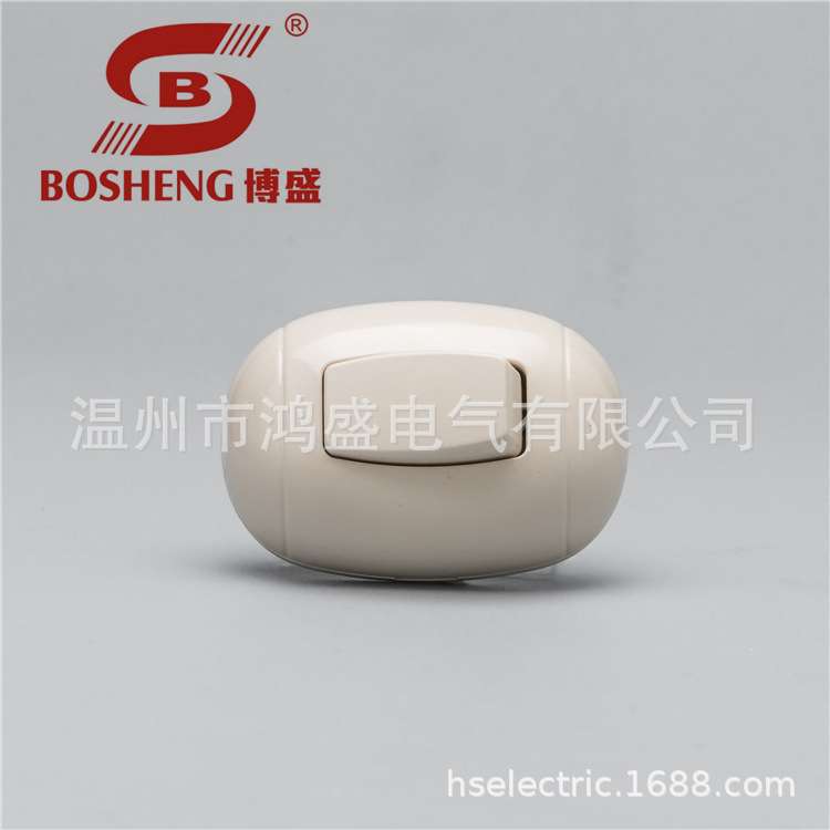 P52一开单控明装插座 南美插座美式面板开关门铃墙壁出口秘鲁