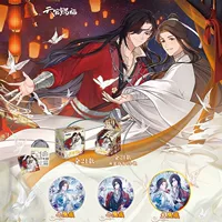 卡游 [正版天官赐福徽章花语怜蝶盲盒周边马口铁谷子胸章整盒吧唧]