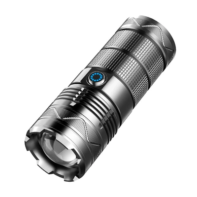 telescopic zoom flashlight atmosphere LCD UV fənərlər
