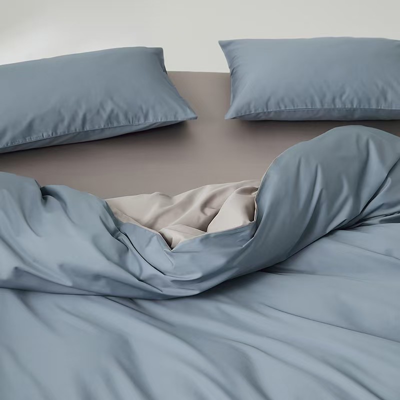 Conjunto de roupa de cama elegante em algodão de fibra longa_voghion.com