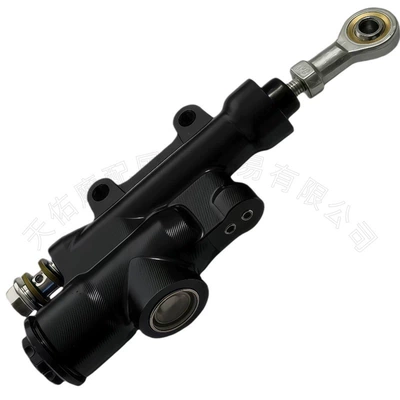 CNC Aluminum Alloy Rear Brake Master Cylinder for Off-Road Motorcycles, Suitable for KTM/Husqvarna/Gas (Other brake systems) - black