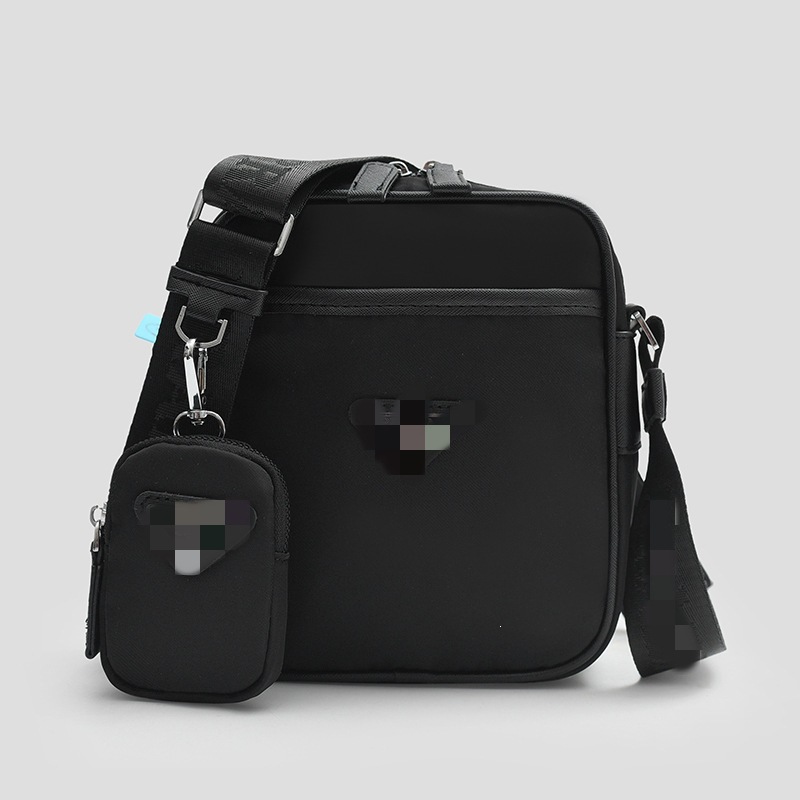 Crossbody Single-Shoulder Nylon Parachute Messenger Bag Two-Piece Set, Dropshipping Business Men's Crossbody Bag, Ins Style