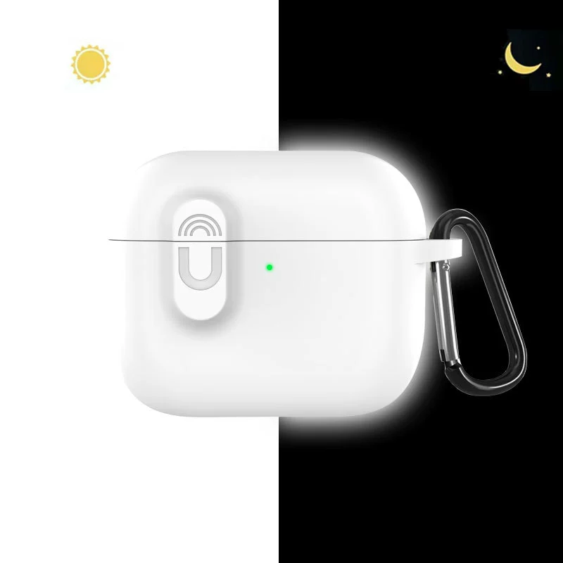 Apple, compatible silicone headphones, magnetic protective case