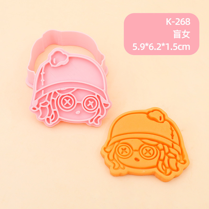 Juego de Moldes para Galletas 3D Personajes de Anime de Plástico para Repostería image 39
