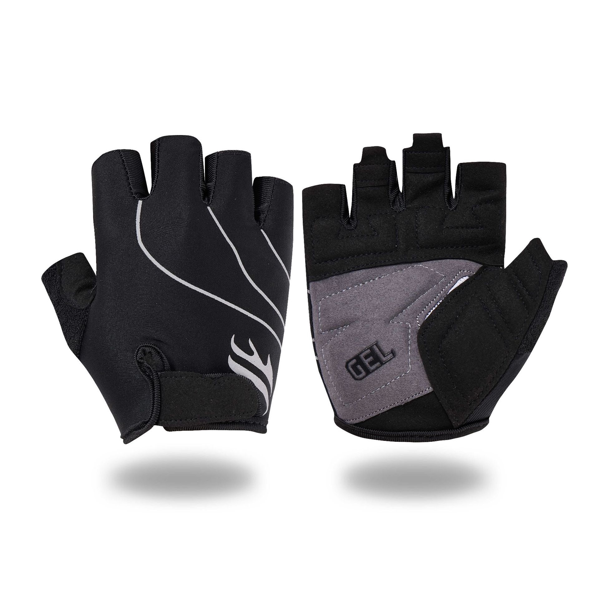 Cross border motion glove yoga Bodybuilding Physical exercise non-slip shock absorption Riding Hemidactyly glove wear-resisting ventilation