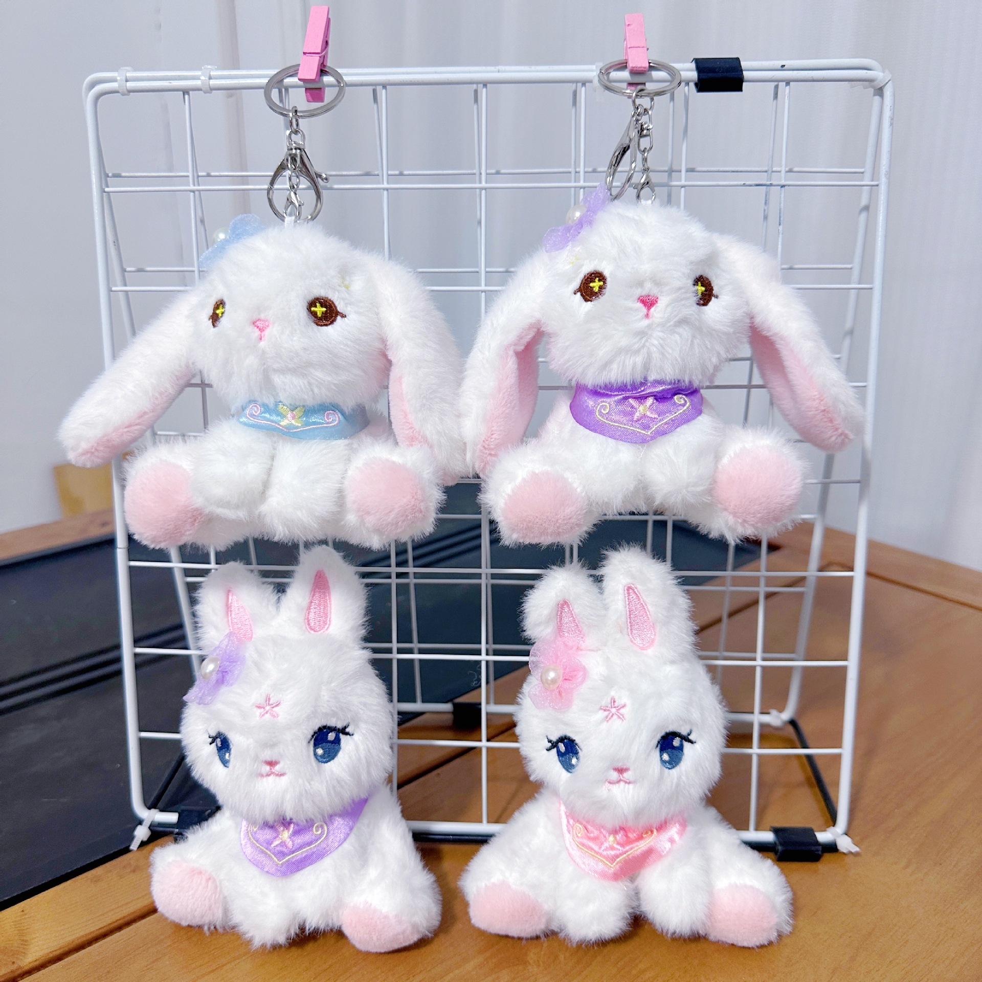 Cuatro pulgadas muñeca de peluche pequeño colgante muñeca llavero muñeca mochila colgante juguete de peluche regalo