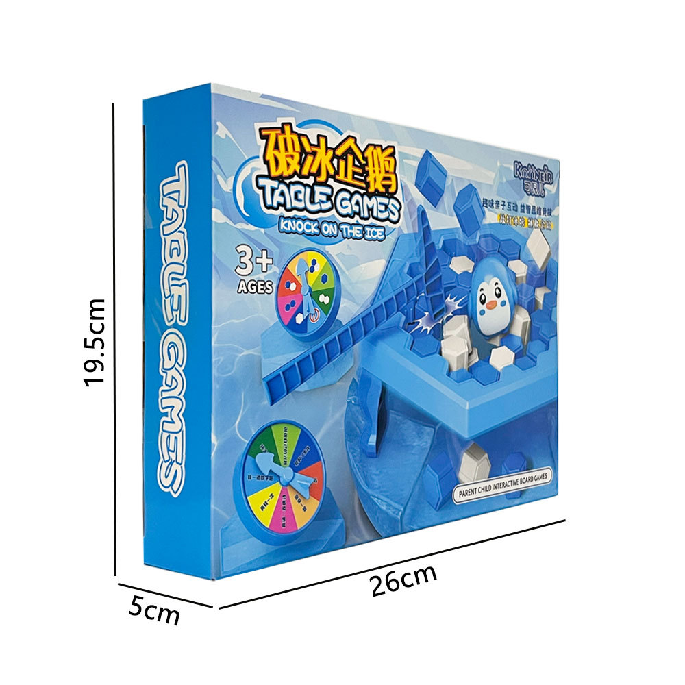 Pingüino de mesa para niños rompehielo juguetes golpeando pingüino para rescatar juegos de mesa rompecabezas padres-hijos agencias de interacción regalos al por mayor