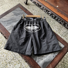 Alcatraz graphic cotton Bermuda shorts 8916 Black White