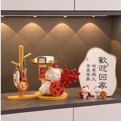 招き猫キー収納玄関装飾装飾品玄関ドア靴キャビネットリビングルームホーム新築祝いギフト