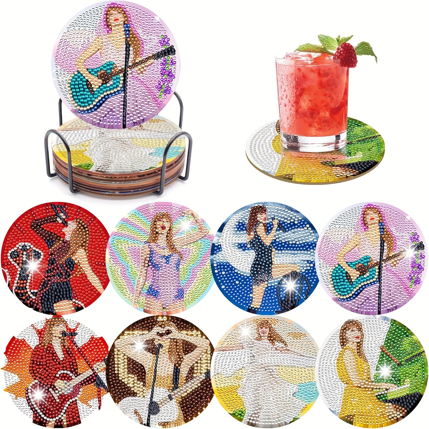 Transfronterizo para 5D pintura de diamantes artística cojín de taza creativo nuevo estilo de animación DIY pintura de diamantes decoración cojín de taza