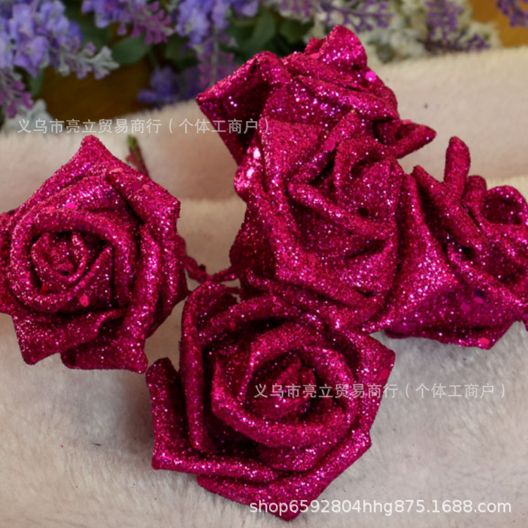Spot Pe blue aphrodisiac foam flower with pole simulated gold pink…