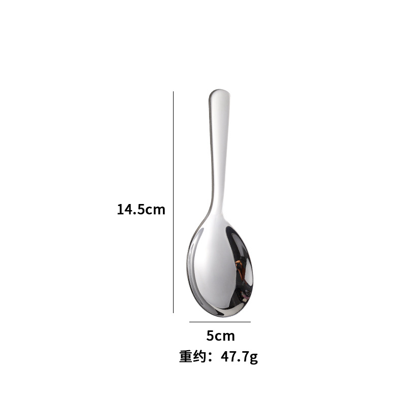 손잡이가 짧은 광택 있는 스푼