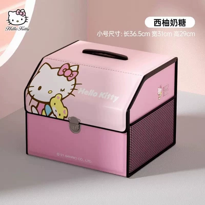 Storage Box Foldable | Car storage bag/box - grapefruit-milk-candy-medium-foldable-leather-waterproof-and-wear-resistant