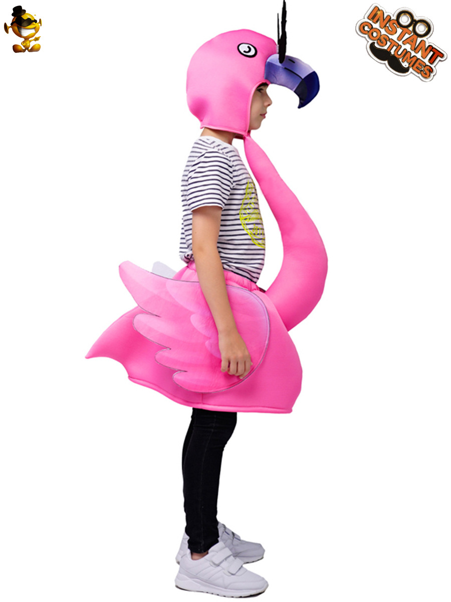 De Halloween para niños Flamingo traje carnaval fiesta Cosplay traje mascarada etapa