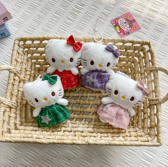 Ins viento lindo colgante de dibujos animados West Highland cachorro muñeco de peluche tendencia mochila muñeca llavero