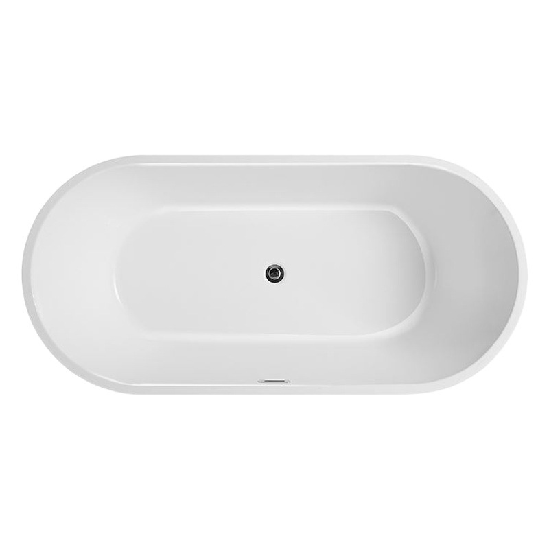 Foshan venta directa de fábrica simple borde Delgado doble bañera de acrílico B & B Hotel en línea rojo adulto bañera independiente