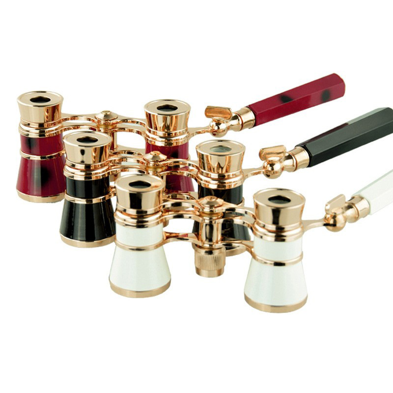 厂家批发观剧镜 325影视话剧女士链条手柄金属高清高倍双筒望远镜