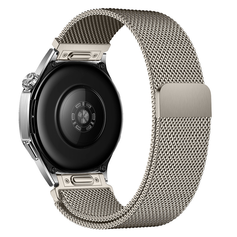 适用于华为watch5按压磁吸表带 按键米兰尼斯华为GT4/5 Pro手表带|undefined