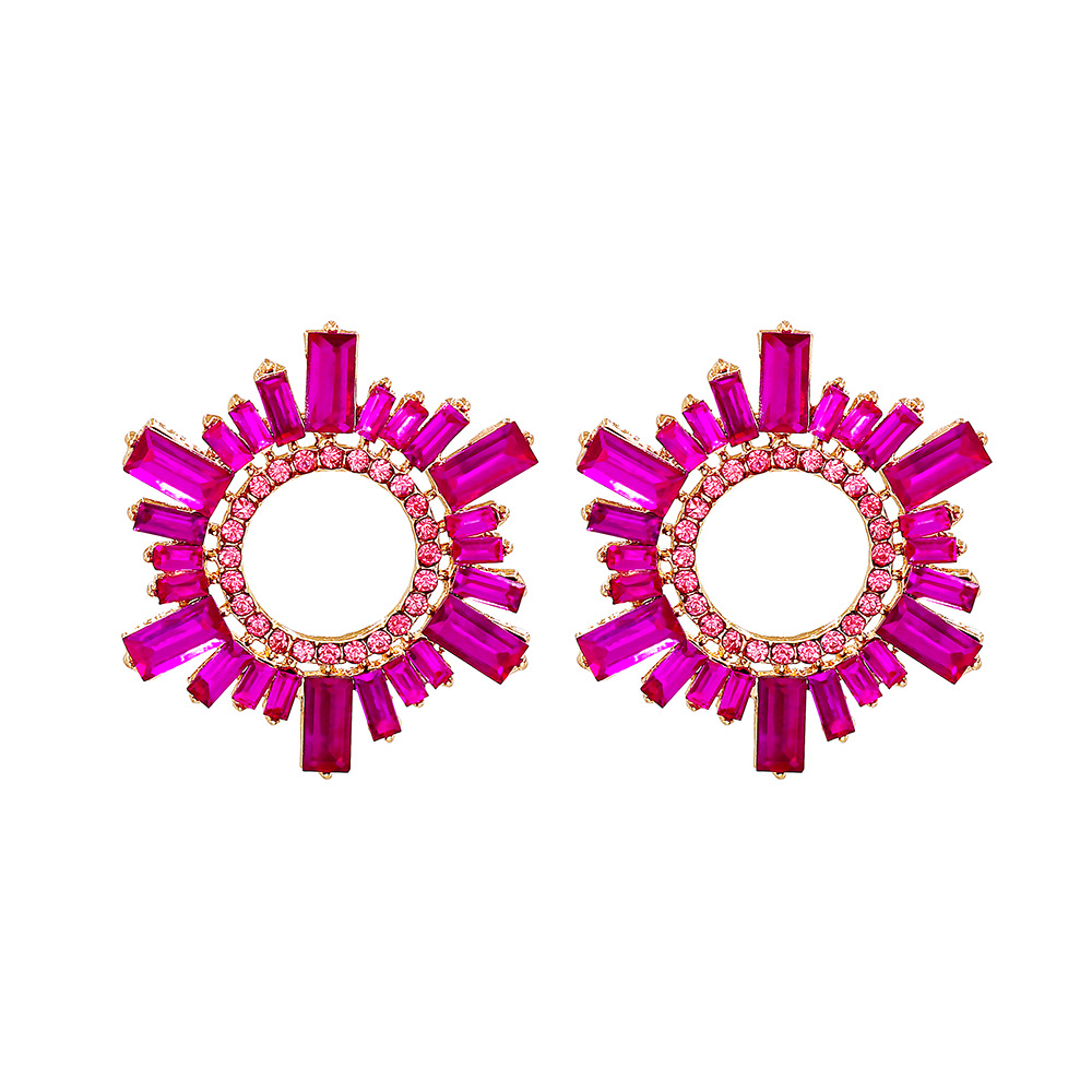 Retro Geometric Alloy Glass Women's Earrings 1 Pair display picture 28