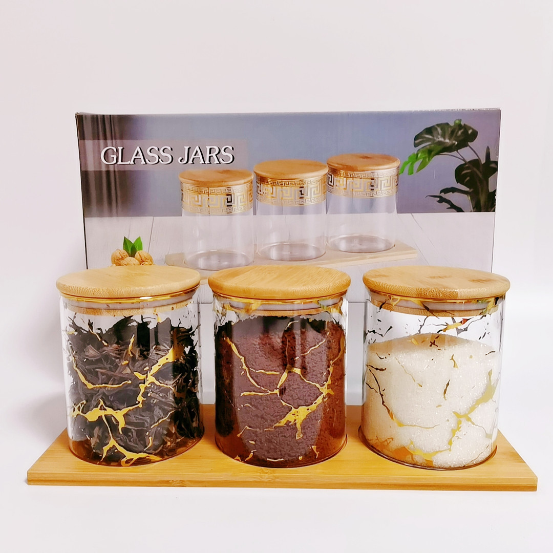 Fábrica directa transfronteriza dedicada para el Comercio exterior Exportación de vidrio cilíndrico sazonador tarro de almacenamiento