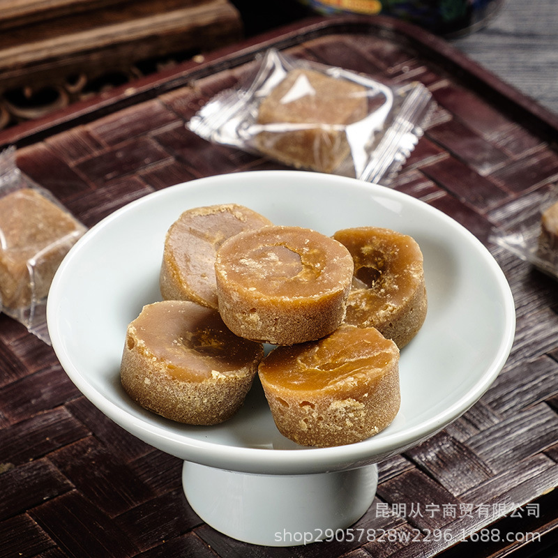 Yunnan Qiaojia Small Bowl Brown Sugar Pure Sugarcane Juice Individually Wrapped Jar 368g specifications