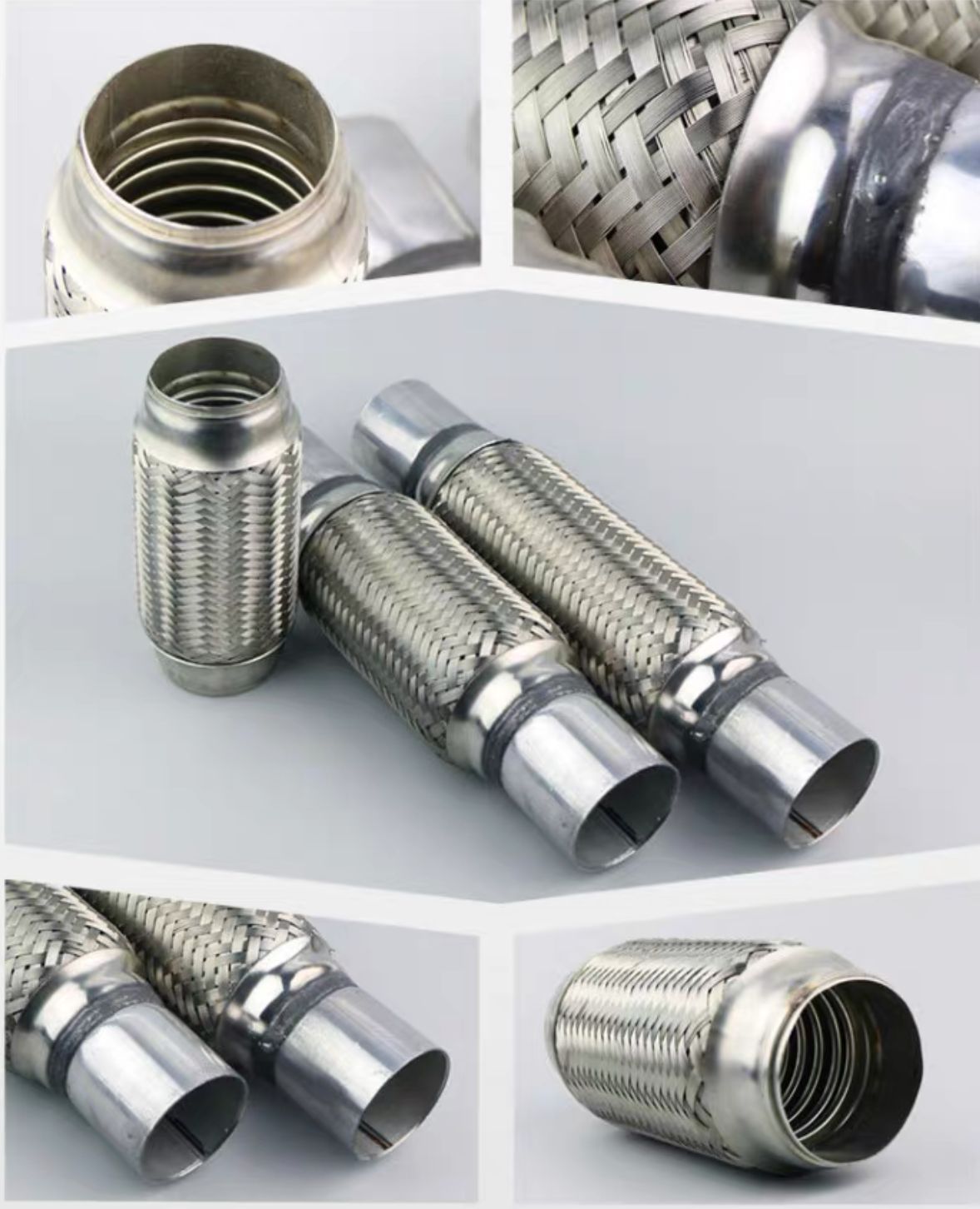 Automobile bellows soft connection automobile three-way catalytic converter exhaust hose shock absorption stainless steel muffler soft net