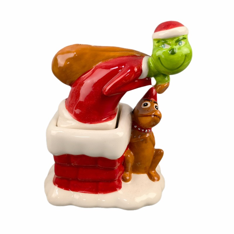 Grinch regalo de Navidad piel verde monstruo Taza de cerámica piel verde monstruo taza de café Grinch taza de agua