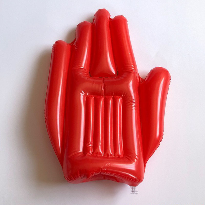 Manufacturer customized PVC inflatable printed finger palm