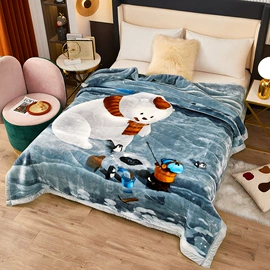 绒毯;线毯;拉舍尔毯